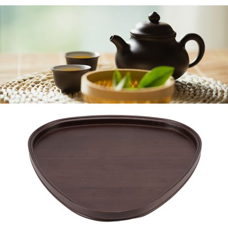 Tablett aus Walnussholz, Teetablett, Speisetablett, Tablett für Trockenfrüchte, Tablett für Tee und Snacks, Tablett für Trockenaufguss aus Bambus, Teetassen, Teetisch (große Größe) (1/5)