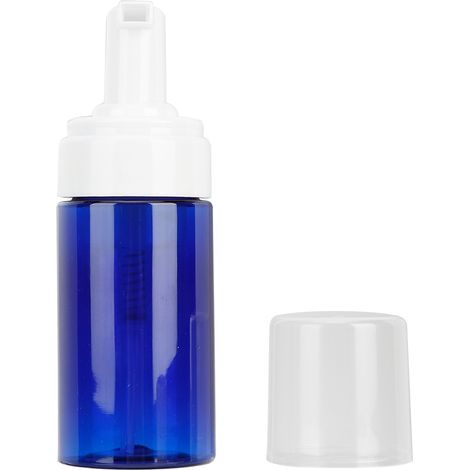 Bouteille vide portable pour mousse moussante, distributeur de voyage rechargeable (tête de pompe bleue) (1/5)