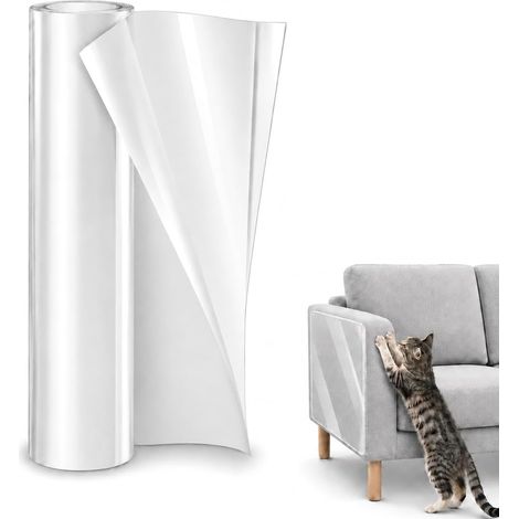 Ruban De Protection - Film Anti-Rayures Transparent - Pour Meubles Et Portes Contre Griffes Animaux - 500x30cm (1/5)