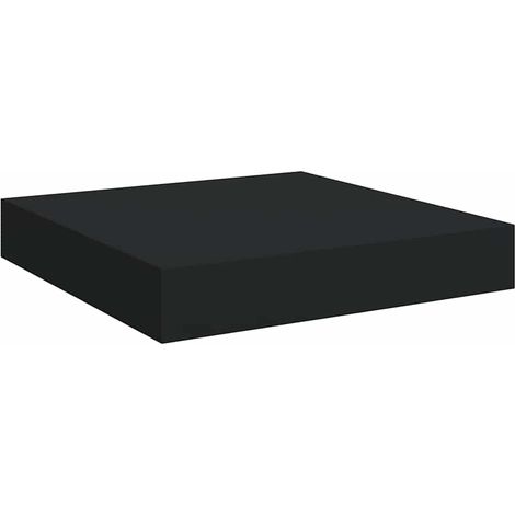 Maison Exclusive - Schweberegal Schwarz 23x23,5x3,8 cm MDF (1/5)