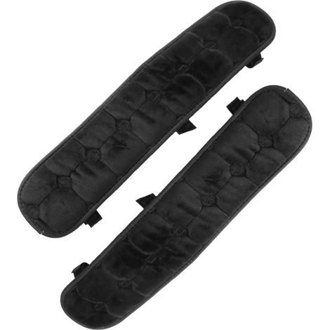 Housse D’accoudoir de Chaise, 1 Paire, Velours Cristal Noir (1/5)
