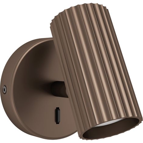 Applique Moderna Portillo Alluminio Bronzo 1 Luce Gu10 Ip20 (1/2)