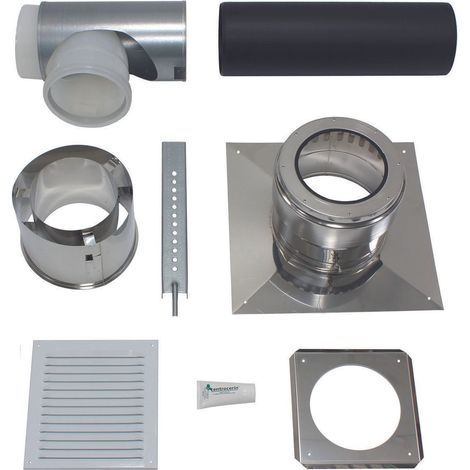 Vaillant Basis-Anschluss-Set DN 200 PP an Abgas DN 200 PP Schacht, 0020095534