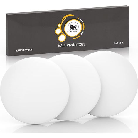 Protector Mur Porte - Absorbeur Choc En Silicone - Pour Poignées De Porte - Auto-Adhésif 3M - 3 Pièces (1/5)
