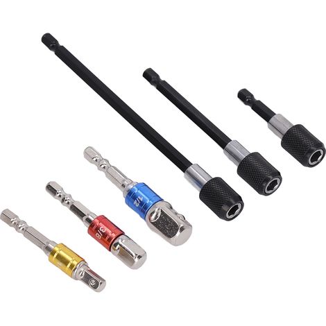 1/4"-Magnetfutteradapter für Schraubendreherbits, Sechskantverlängerung mit Bithalter, Montagesatz (1/5)