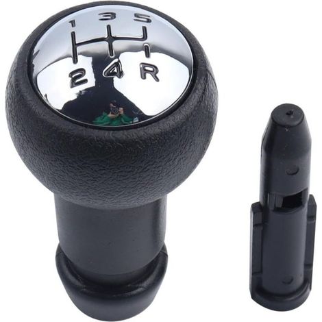 Pommeau levier vitesses manuel à 5 vitesses compatible avec Peugeot 106 107 207 301 307 308 407 408 508 3008 1007 Citroën C2 C3 C4