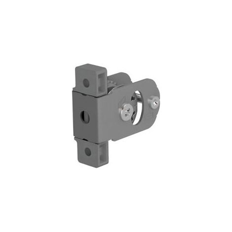 Hettich – Attache façade arcitech A visser – Pour profil ht 94 et ht 126 – Perçage Ø10x12,5 mm – Acier et plastique – Entraxe 32 mm