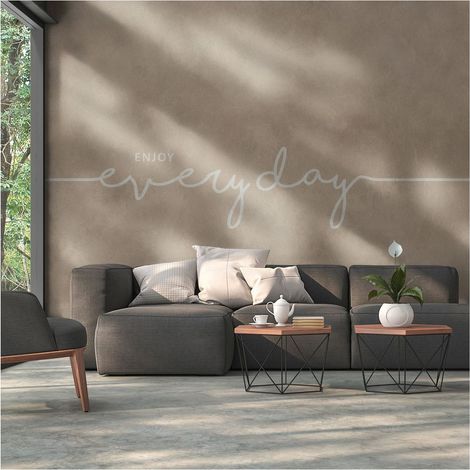 Sfondo fotografico Profhome 382851 Carta da parati TNT goffrata a caldo liscia con motivo grafico opaca beige bianco 3,71 m x 2,8 m (1/4)