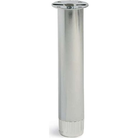 MOBILA - PIEDE TONDO REGOLABILE 35x150 MM ACCIAIOZINCATO