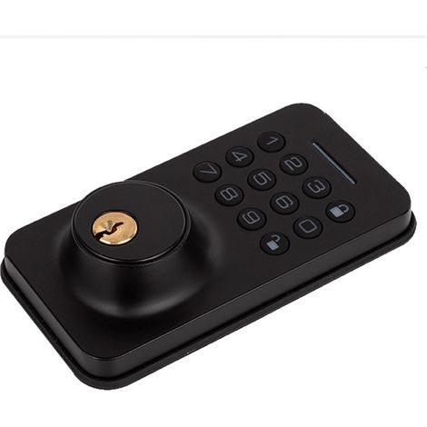 Serrure intelligente Bluetooth Tuya, serrure de porte à clé et à code pour usage domestique, en alliage de zinc, style américain deng ALOVEZ (1/4)