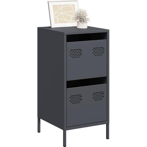 Sideboard Anthrazit 35x39x73,5 cm Kaltgewalzter Stahl