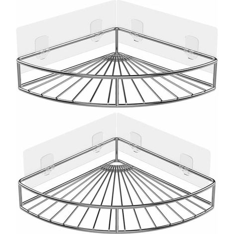 royaluxe - Etagère panier de douche d'angle (1/5)