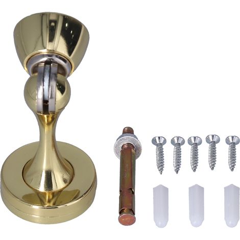 Butoir de Porte en Alliage de Zinc, Anti-Collision, Anti-Rouille, Fixation Adhésive, Aimant pour WC Maison Bureau (1/5)
