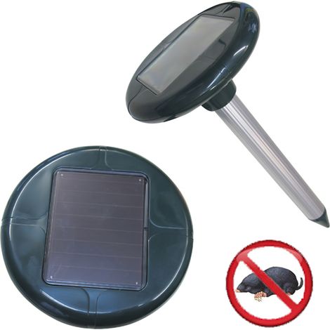 Solar-Ultraschall-Repeller für Maulwürfe 625 m².