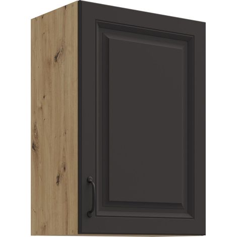 Hängeschrank 50 cm Stilo Grau + Eiche Artisan Küchenzeile Küchenblock Küche (1/4)