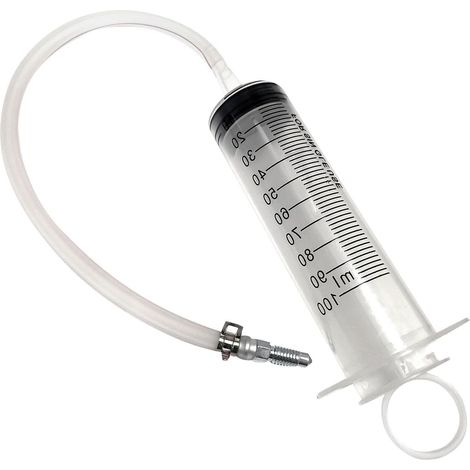 Kit de purge frein à disque moto - Dispositif d'huile hydraulique avec seringue, tuyau et collier serrage Purgeur liquide multifonction pour scooter, quad