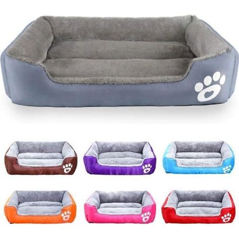 Panier Chien Lit pour Chien Coussin pour Chien Chat Lavable Extra-Doux Confortable et Mignon Coussin pour lit de Chat Chien, aux (1/4)