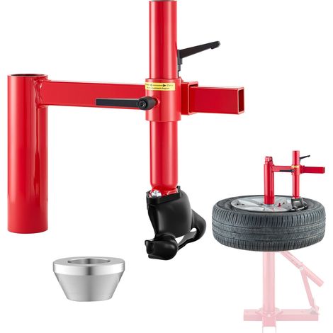 VEVOR Kit Adaptador de Cabeza de Cambiador de Neumáticos Manual con Cono Plateado, Apto para Ruedas de 406 mm a 533 mm, para la Mayoría de Automóviles, SUV, Camiones, Vehículos de Todo Terreno (1/5)