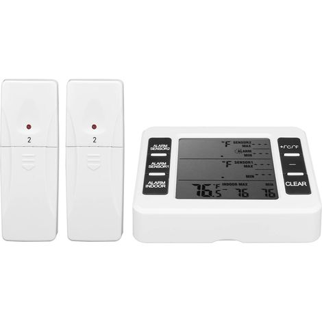Testeur de temprature, capteur d'affichage LCD prcis pour clateur d'alarme sonore pour la Maison (1/5)