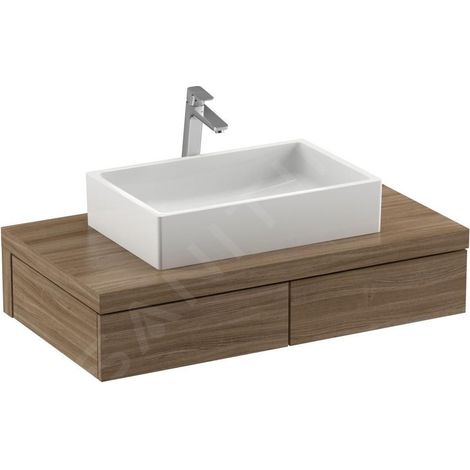 Ravak Formy - Meuble sous lavabo 1000x550x220 mm, noyer X000001036 (1/4)