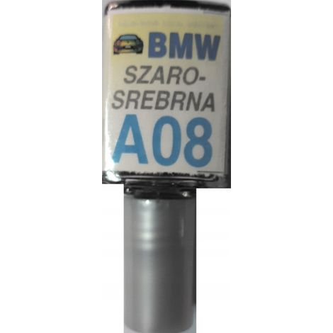 Reparación de arañazos en la pintura del coche BMW A08 gris plata metalizado 10 ml ARA (1/5)
