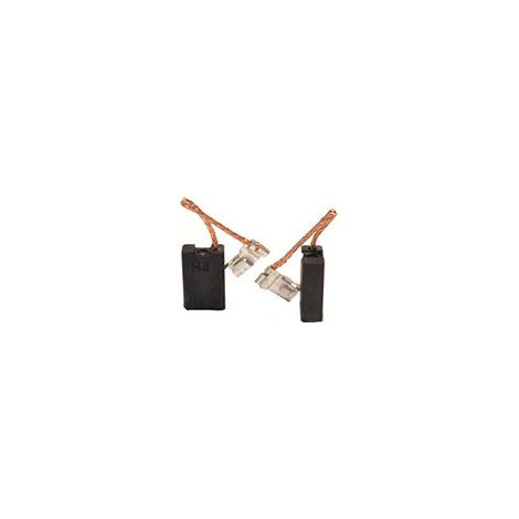 Set aus 2 anpassbaren Kohlen für Hilti. Abmessungen: 6,3 x 12,5 x 19 mm.