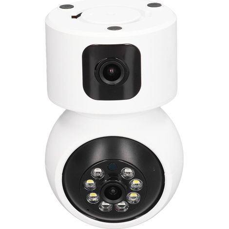 Dual-Objektiv-Überwachungskamera (1080p HD) mit drahtloser Netzwerkfernbedienung für den Innenbereich (100–240 V, EU-Stecker) (1/5)
