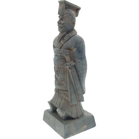 Statuette guerrier chinois Qin 3 L, hauteur 14.5 cm, décoration aquarium - animallparadise