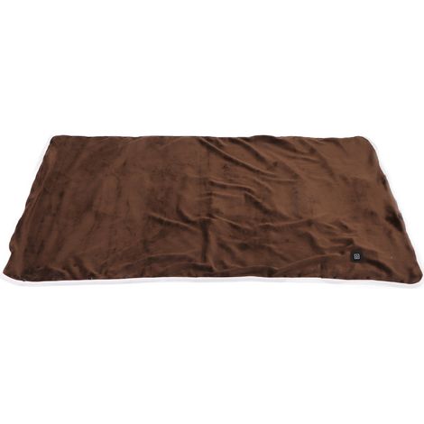 Châle chauffant USB à 3 niveaux de température, couverture chauffante électrique douce et respirante, cape pour genoux et taille, marron (1/5)