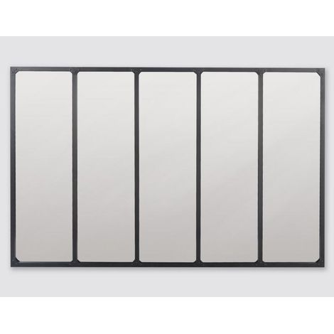 Miroir industriel avec rivets 137x90cm (1/2)