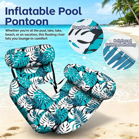 2pcs Bouée Piscine Matelas Gonflable Géant Hamac De Piscine pour Adultes Et Enfant Hamac Flottant Piscines, Fauteuil De Natation Gonflable pour Piscines Bouées Gonflables avec Accoudoirs,76x40.5x61cm 2pcs Bouée Piscine Matelas Gonflable Géant Hamac De Piscine pour Adultes Et Enfant Hamac Flottant Piscines, Fauteuil De Natation Gonflable pour Piscines Bouées Gonflables avec Accoudoirs,76x40.5x61cm