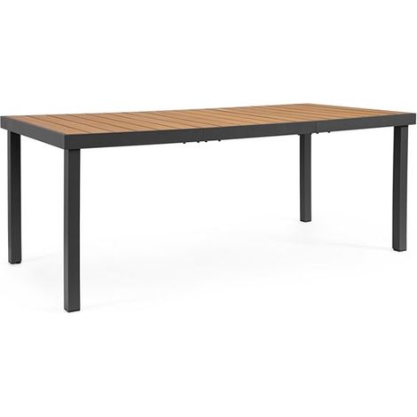 Tavolo da Giardino Rettangolare Bizzotto Niagara 190X90CM Antracite - 663890 (1/3)
