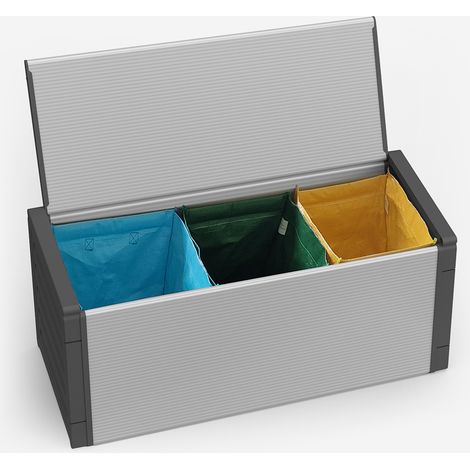 Banc de rangement pour tri sélectif intérieur et extérieur Tris (1/5)