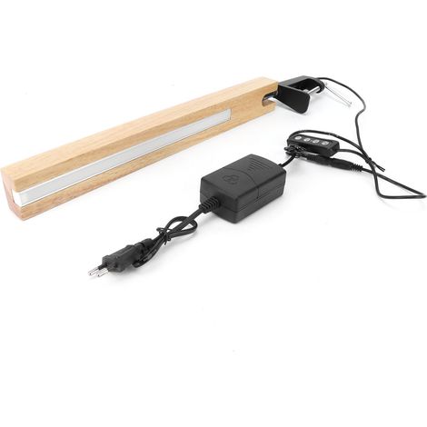 Lampe de bureau LED à pince, éclairage 3 couleurs, lampe de chevet universelle et réglable, prise UE 100-240 V (1/5)