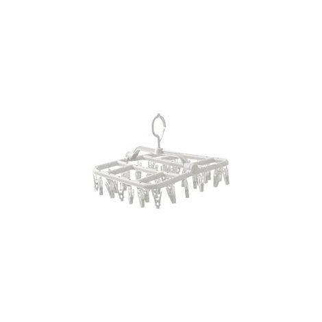 Séchoir suspendu 40 pinces - Pour couches, serviettes - Pliable
