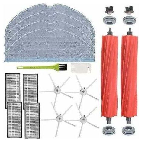 Kit di accessori per robot aspirapolvere Roborock S7, S7 Plus, S7 Max, T7s e T7s Plus: filtro HEPA e panni in microfibra per una pulizia efficace.