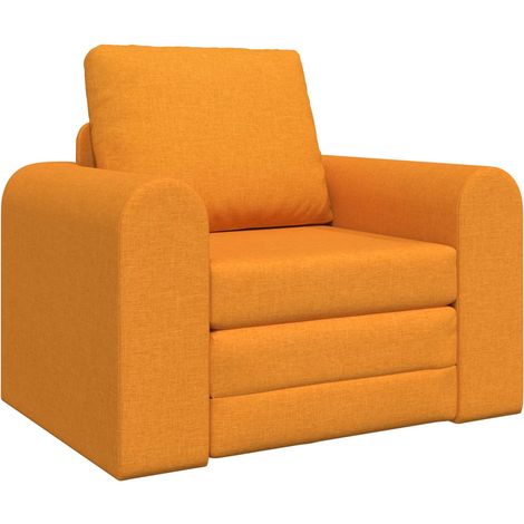 Canapé Sofa-Lit Jaune foncé 98 x 71 x 83 cm tissu (1/5)