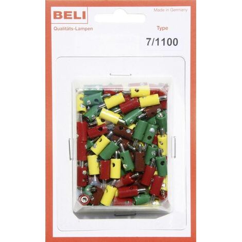 Lot de fiches bananes Ø de la broche: 2.6 mm BELI-BECO 7/1100 1 set W605431 (1/3)