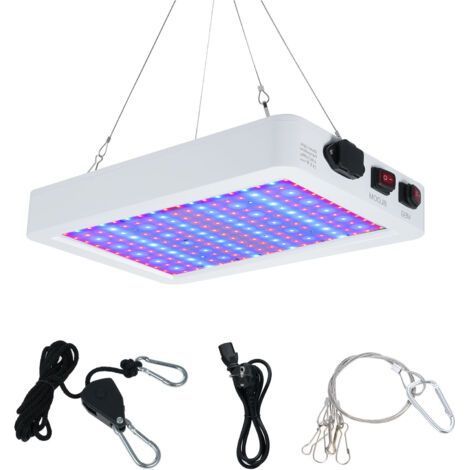 216LEDs Lampe de croissance pour plantes à spectre complet, étanche, pour semis, fleurs et serres (1/5)