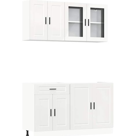 Maison Exclusive - Conjunto de armarios de cocina "Porto" de 4 pi