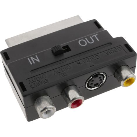 BeMatik - adaptateur péritel (3xRCA-H + SVHS/SCART-M) (1/4)