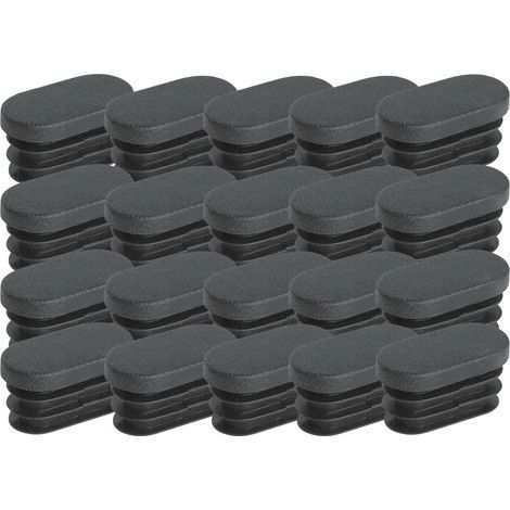 Embouts en plastique pour pieds de meubles Embouts ovales pour pieds de chaises Embouts en plastique pour pieds de meubles Embouts ovales pour chaises de trampoline 20 pièces (15x30mm) (1/5)