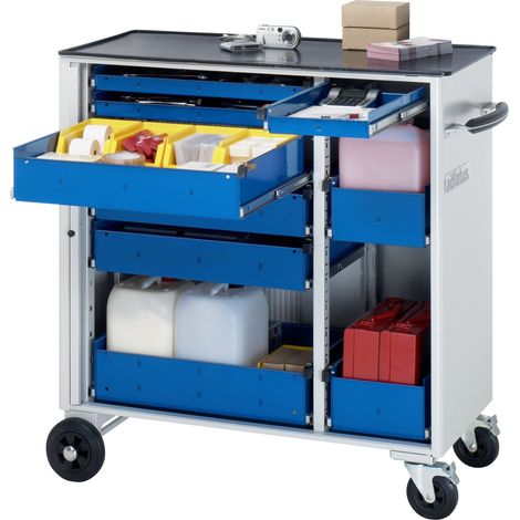 Rau Werkzeugwagen mit 6 Schubladen Metall BxTxH 1025x520x1080mm (1/4)