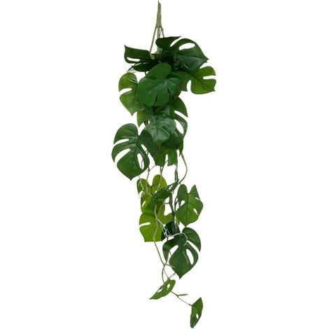Planta MONSTERA ARTIFICIAL con gancho 85cm verde (1/4)