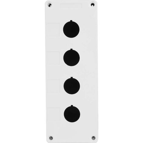 BX4 22mm 4-Loch-Drucktastergehäuse, wasserdicht (weiß) (1/5)
