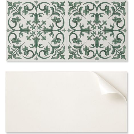 Panel de pared de vinilo estampado para comedor, 100x50 cm, con dise帽o de plantas y motivos florales.