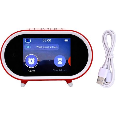 Smart Alarm Clock with Voice Control, 3.5 Inch Touchscreen (1/5)