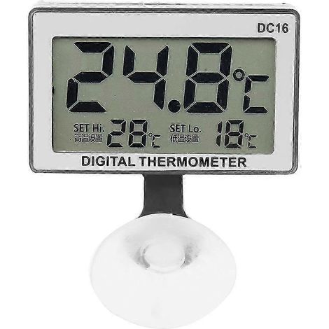 Thermomètre numérique LCD DC16 pour aquarium, thermomètre étanche, compatible avec les aquariums intelligents (1/5)