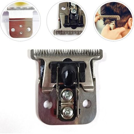 Tête de rechange de pression électrique avec lame en acier au carbone pour tondeuse à cheveux Andis D8 SlimLine Pro Li