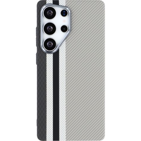 Custodia MagSafe in fibra di carbonio per Samsung Galaxy S25 Ultra, grigia (1/5)